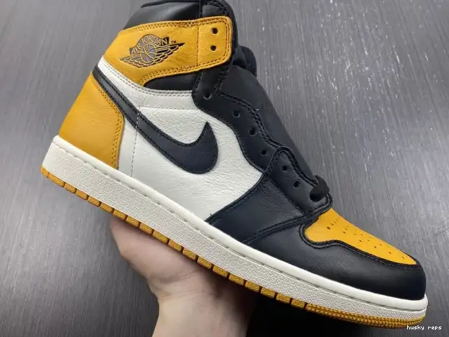 Rep Husky Toe OG Yellow High 555088-711 Air 1 Jordan 0509